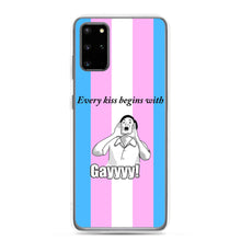 Load image into Gallery viewer, Every Kiss Begins with Gay (trans pride flag) - Samsung Case