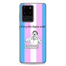 Load image into Gallery viewer, Every Kiss Begins with Gay (trans pride flag) - Samsung Case