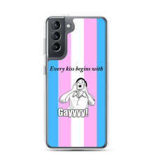Load image into Gallery viewer, Every Kiss Begins with Gay (trans pride flag) - Samsung Case