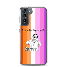 Load image into Gallery viewer, Every Kiss Begins with Gay (lesbian pride flag) - Samsung Case