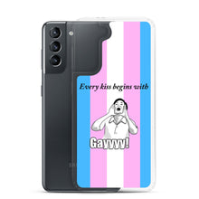 Load image into Gallery viewer, Every Kiss Begins with Gay (trans pride flag) - Samsung Case