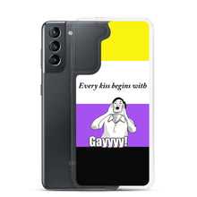 Load image into Gallery viewer, Every Kiss Begins with Gay (non-binary pride flag) - Samsung Case
