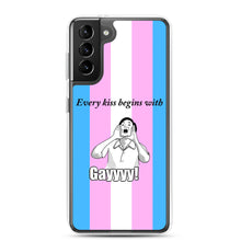 Load image into Gallery viewer, Every Kiss Begins with Gay (trans pride flag) - Samsung Case