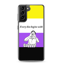 Load image into Gallery viewer, Every Kiss Begins with Gay (non-binary pride flag) - Samsung Case