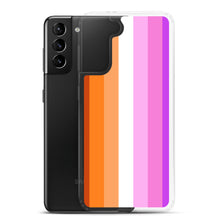 Load image into Gallery viewer, Lesbian Pride Flag - Samsung Case (sideways)