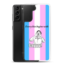 Load image into Gallery viewer, Every Kiss Begins with Gay (trans pride flag) - Samsung Case