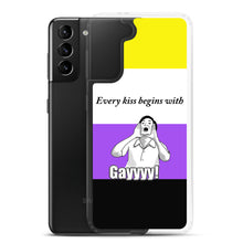 Load image into Gallery viewer, Every Kiss Begins with Gay (non-binary pride flag) - Samsung Case