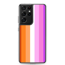 Load image into Gallery viewer, Lesbian Pride Flag - Samsung Case (sideways)
