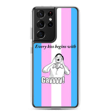 Load image into Gallery viewer, Every Kiss Begins with Gay (trans pride flag) - Samsung Case