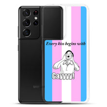 Load image into Gallery viewer, Every Kiss Begins with Gay (trans pride flag) - Samsung Case