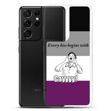 Load image into Gallery viewer, Every Kiss Begins with Gay (ace pride flag) - Samsung Case