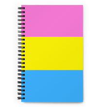 Load image into Gallery viewer, Pan Pride Flag - Spiral notebook