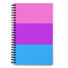 Load image into Gallery viewer, Bi Pride Flag - Spiral notebook