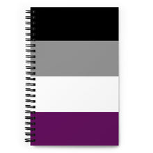 Load image into Gallery viewer, Ace Pride Flag - Spiral notebook