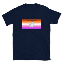 Load image into Gallery viewer, Every Kiss Begins with Gay (lesbian pride flag) - Short-Sleeve Unisex T-Shirt