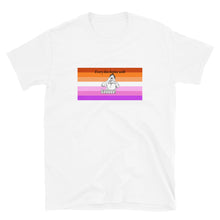 Load image into Gallery viewer, Every Kiss Begins with Gay (lesbian pride flag) - Short-Sleeve Unisex T-Shirt