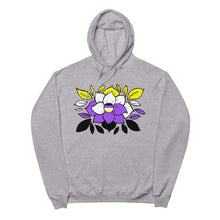 Load image into Gallery viewer, Non-Binary Flowers - Unisex fleece hoodie