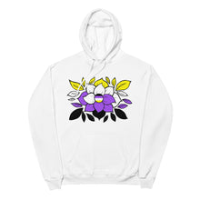 Load image into Gallery viewer, Non-Binary Flowers - Unisex fleece hoodie