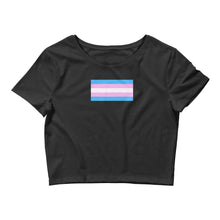 Load image into Gallery viewer, Trans Pride Flag - Crop Tee