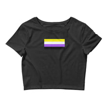 Load image into Gallery viewer, Non-Binary Pride Flag - Crop Tee
