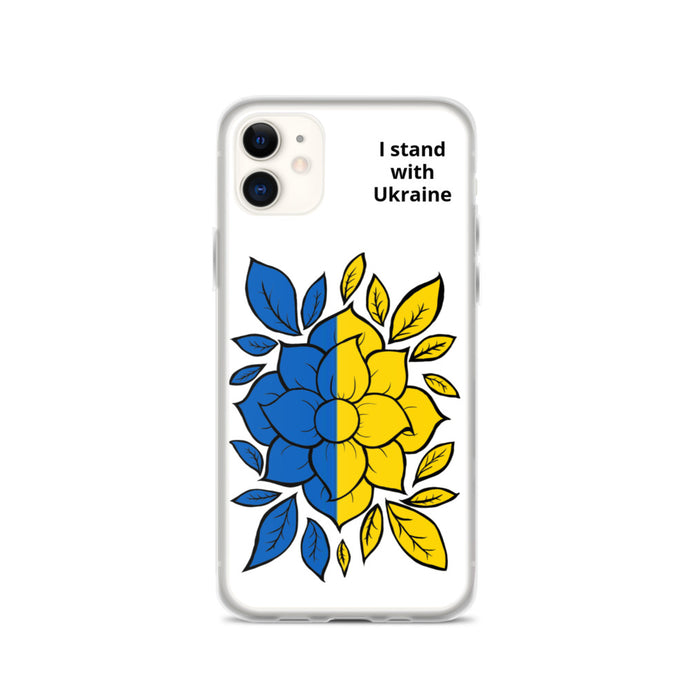 I Stand with Ukraine - Flowers iPhone Case