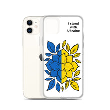 Load image into Gallery viewer, I Stand with Ukraine - Flowers iPhone Case

