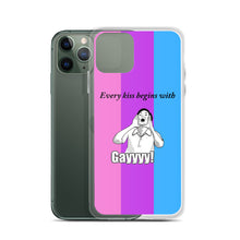 Load image into Gallery viewer, Every Kiss Begins with Gay (bi pride flag) - iPhone Case
