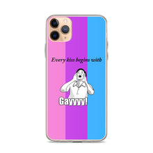 Load image into Gallery viewer, Every Kiss Begins with Gay (bi pride flag) - iPhone Case
