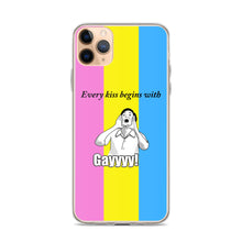Load image into Gallery viewer, Every Kiss Begins with Gay (pan pride flag) - iPhone Case
