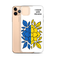 Load image into Gallery viewer, I Stand with Ukraine - Flowers iPhone Case
