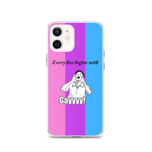 Load image into Gallery viewer, Every Kiss Begins with Gay (bi pride flag) - iPhone Case
