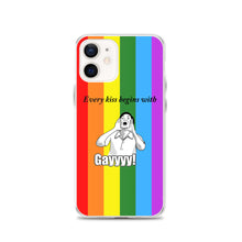 Load image into Gallery viewer, Every Kiss Begins with Gay (gay pride flag) - iPhone Case
