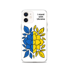 Load image into Gallery viewer, I Stand with Ukraine - Flowers iPhone Case
