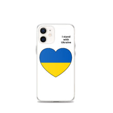 Load image into Gallery viewer, I Stand with Ukraine - Heart iPhone Case
