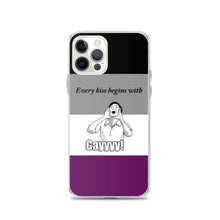 Load image into Gallery viewer, Every Kiss Begins with Gay (ace pride flag) - iPhone Case
