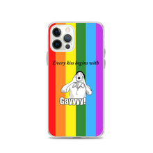 Load image into Gallery viewer, Every Kiss Begins with Gay (gay pride flag) - iPhone Case
