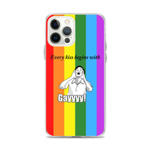 Load image into Gallery viewer, Every Kiss Begins with Gay (gay pride flag) - iPhone Case
