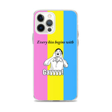 Load image into Gallery viewer, Every Kiss Begins with Gay (pan pride flag) - iPhone Case
