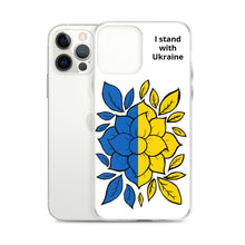 Load image into Gallery viewer, I Stand with Ukraine - Flowers iPhone Case
