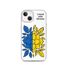 Load image into Gallery viewer, I Stand with Ukraine - Flowers iPhone Case
