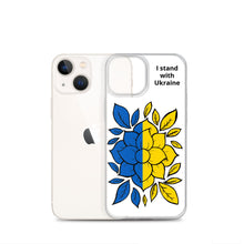 Load image into Gallery viewer, I Stand with Ukraine - Flowers iPhone Case
