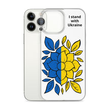 Load image into Gallery viewer, I Stand with Ukraine - Flowers iPhone Case
