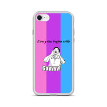 Load image into Gallery viewer, Every Kiss Begins with Gay (bi pride flag) - iPhone Case
