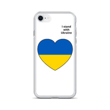 Load image into Gallery viewer, I Stand with Ukraine - Heart iPhone Case
