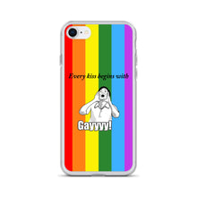 Load image into Gallery viewer, Every Kiss Begins with Gay (gay pride flag) - iPhone Case
