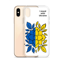 Load image into Gallery viewer, I Stand with Ukraine - Flowers iPhone Case
