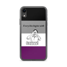 Load image into Gallery viewer, Every Kiss Begins with Gay (ace pride flag) - iPhone Case
