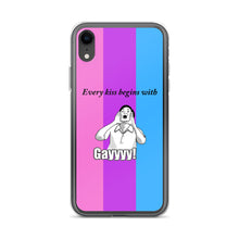 Load image into Gallery viewer, Every Kiss Begins with Gay (bi pride flag) - iPhone Case
