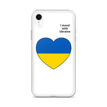 Load image into Gallery viewer, I Stand with Ukraine - Heart iPhone Case
