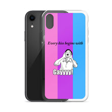 Load image into Gallery viewer, Every Kiss Begins with Gay (bi pride flag) - iPhone Case
